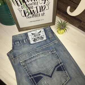 Helix “Instinct is a Virtue” Slim Boot Jean, 34x34